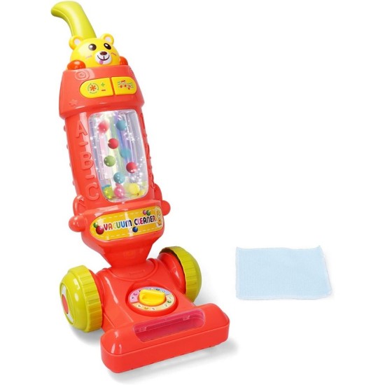 Vacuum Cleaner with Light & Sound - Red