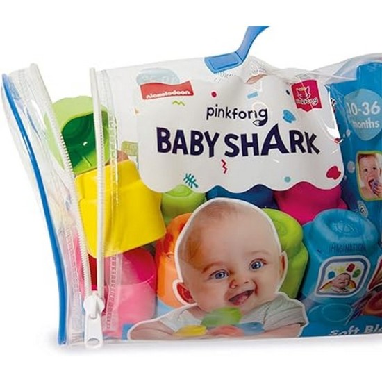 Clementoni Baby Shark Soft Blocks Bag