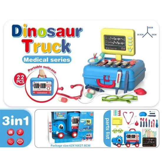 Dinosaur Inertia Truck the Doctor Playset