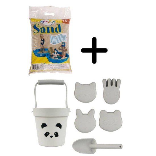 Fesha Offer: Beach Toy Set with 15kg playsand - Panda