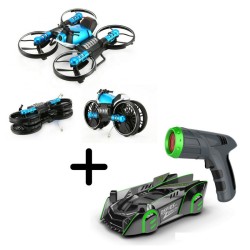 Fesha Offer: Laser Wall Climbing Car Green & Quadcopter Drone – Set of 2 Fesha Offer: Laser Wall Climbing Car Green & Quadcopter Drone – Set of 2