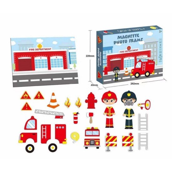 Fesha Offer: Magnetic Photo Frame – Aircraft, Fire Engine, Police, Construction