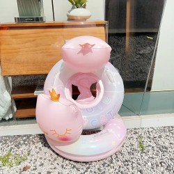 Cartoon Car Shaped Swimming Ring, PVC Material Inflatable Water Floating Ring, For Children Summer Beach And Water Sports Training  Cartoon Car Shaped Swimming Ring, PVC Material Inflatable Water Floating Ring, For Children Summer Beach And Water Sports Training