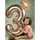 Gorgeous Number Crown Balloon - Perfect for Birthday, Wedding & Aesthetic Room Decorations!