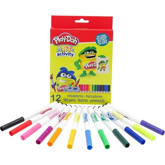 Play-Doh Felt-Tip Pen In Paper 5MM - 12 Colors