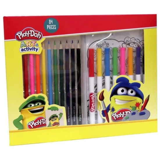 Play-Doh Art And Activity Set In Box- 84 Pcs