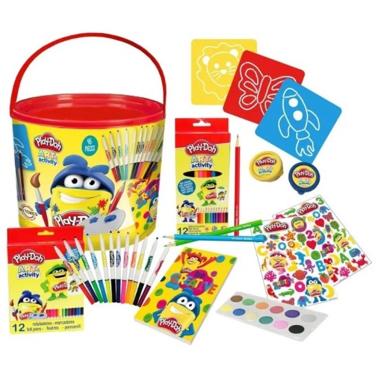 Play-Doh Art Set In Bucket- 46 Pcs