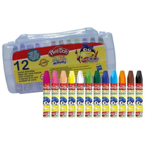 Play Doh - 12 Colors Oil Pastels In PVC Box