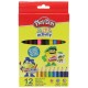 Play-Doh Jumbo Color Pencils In Box - 12 Colors