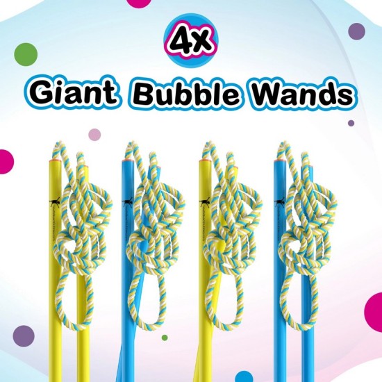 4 Big Bubble Wands: Making Giant Bubbles. Great birthday activity and party favor. Giant Bubble Solution