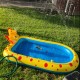 Inflatable Sprinkler Pool for Kids, Cute Dinosaur Kiddie Pool, 3-in-1 