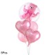 Pink Bubble Ball In Ball Bear Ball Bear Foil Balloons