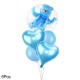 Blue  Bubble Ball In Ball Bear Ball Bear Foil Balloons 