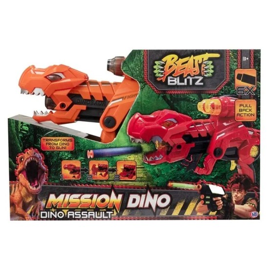 Beast Blitz Dino Assault Dart Gun-Green