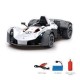 MZ Die Cast RC Spray Racing Car - WHITE