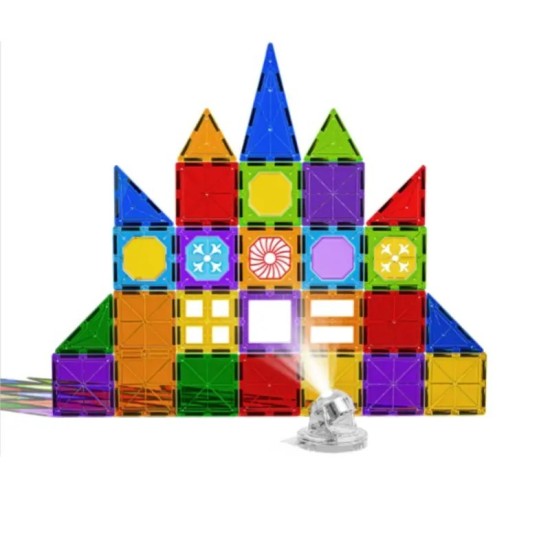 Lights Magnetic Piece Castle Set 37Pcs- Base Edition