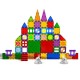 Lights Magnetic Piece Castle Set 79Pcs- Upgraded Version