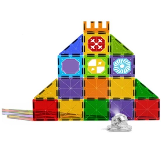 Lights Magnetic Piece Castle Set 22Pcs- Base Edition