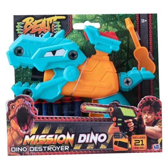 Dino Destroyer Dart Gun - BLUE