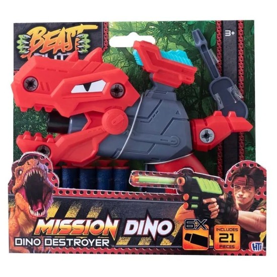 Dino Destroyer Dart Gun - RED