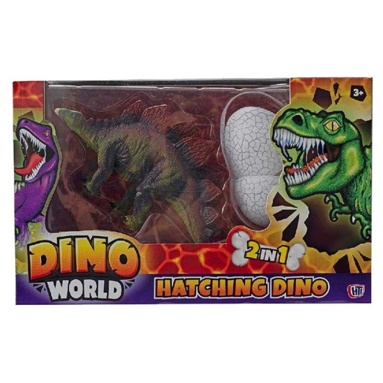 Dino World Hatching Dinosaurs Set 2 In 1 - Assorted