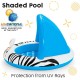 BESTWAY-38" X H26"/Φ97CM X H66CM SAFARI SUN SHADED BABY POOL (Contents:1 pool, repair patch) Age 2+