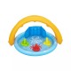 BESTWAY45" X 35" X 30"/1.15M X 89CM X 76CM LIL' SEASHAPES BABY POOL (Contents:1 pool,3 rings,1 sun shade, repair patch.) Age 6M+