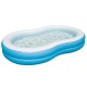 BESTWAY8'7" X 62" X 18"/2.62M X 1.57M X 46CM THE BIG LAGOON FAMILY POOL (Contents:1 pool,repair patch) Age 3+