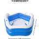 BESTWAY7' X 6'9" X 27"/2.13M X 2.06M X 69CM FAMILY FUN POOL (Contents:1 pool,repair patch) Age 6+