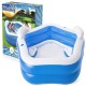 BESTWAY7' X 6'9" X 27"/2.13M X 2.06M X 69CM FAMILY FUN POOL (Contents:1 pool,repair patch) Age 6+