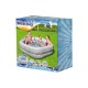 BESTWAY7' X 6'9" X 21"/2.13M X 2.06M X 53CM TRUPRINT STONE FAMILY POOL (Contents:1 pool,repair patch) Age 6+