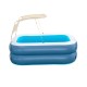 BESTWAY 8'4" X 70" X 55"/2.54M X 1.78M X 1.40CM SUMMER BLISS SHADED FAMILY POOL (1 pool,1 sunshade,repair patch) Age 6+