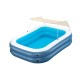 BESTWAY 8'4" X 70" X 55"/2.54M X 1.78M X 1.40CM SUMMER BLISS SHADED FAMILY POOL (1 pool,1 sunshade,repair patch) Age 6+