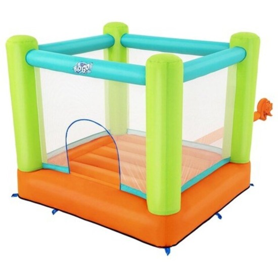 BESTWAY6'4" X 5'9" X 5'7"/1.94M X 1.75M X 1.70M JUMP AND SOAR BOUNCER (Contents:1 bouncer, 1 blower, 1 repair kit (multiple assorted patches), 1 storage bag,8 bouncer stakes.) Age 3+