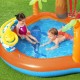 BESTWAY 8'8" X 8'8" X 41"/2.65M X 2.65M X 1.04M LAVA LAGOON PLAY CENTER (1 pool, 1 slide, 1 water blob, 1 inflatable ring, 4 play balls, repair patch) Age 2+