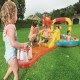 BESTWAY 14'3" X 7' X 46"/4.35M X 2.13M X 1.17M LIL' CHAMP PLAY CENTER (One pool,one slide,six bowling pins,one basketball stand,two inflatable rings,4 play balls,repair patch.) Age 2+