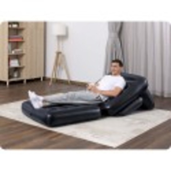 BESTWAY 75" X 38" X 25"/1.91M X 97CM X 64CM MULTI-MAX 4-IN-1 AIR LOUNGER (couch,repair patch.)