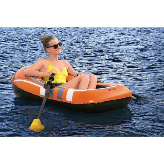 BESTWAY8'1" X 48"/2.46M X 1.22M KONDOR ELITE 3000 RAFT SET (Contents:1 boat,1 pair of oars,1 hand pump,repair patch)