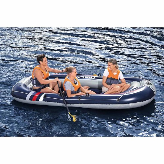 BESTWAY7'6" X 48" /2.28M X 1.21M TRECK X1 SET (Contents:1 boat,1 pair of oars,1 foot pump,repair patch)