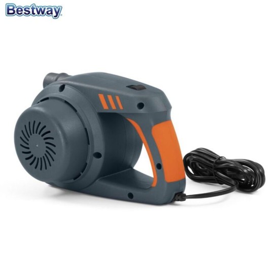 BESTWAY POWERGRIP AC ELECTRIC AIR PUMP (power pump, 3 valve adaptors, 220-240v/50/60HZ)