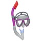 BESTWAY DOMINATOR SNORKEL MASK (Contents:one mask,one snorkel,2 assorted colors) Age 14+