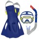 BESTWAY CRUSADER SNORKEL SET (Contents:One mask, one snorkel and one pair of fins, 2 assorted colors, Fin Size: US(5-8); EUR (37-41)) Age 7+