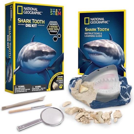 NATIONAL GEOGRAPHIC Shark Tooth Dig Kit