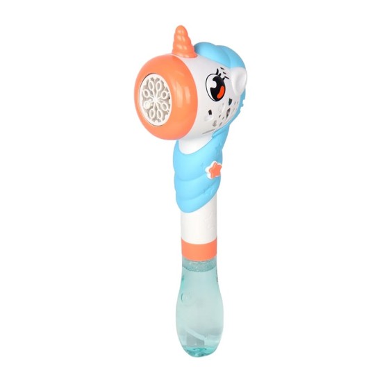 Galaxy Bubbles - Unicorn Bubble Wand With 180ml Bubble Solution , Light & Music