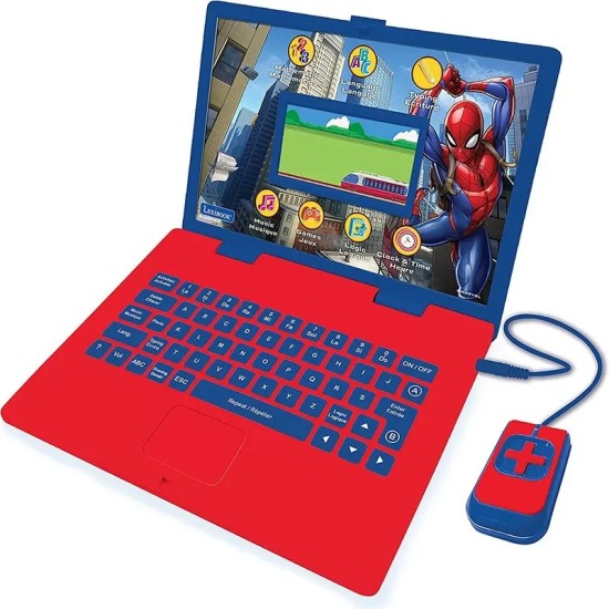 Lexibook Spider-Man Bilingual Educational Laptop Arabic And English