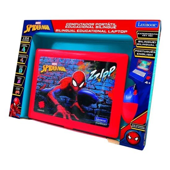 Lexibook Spider-Man Bilingual Educational Laptop Arabic And English