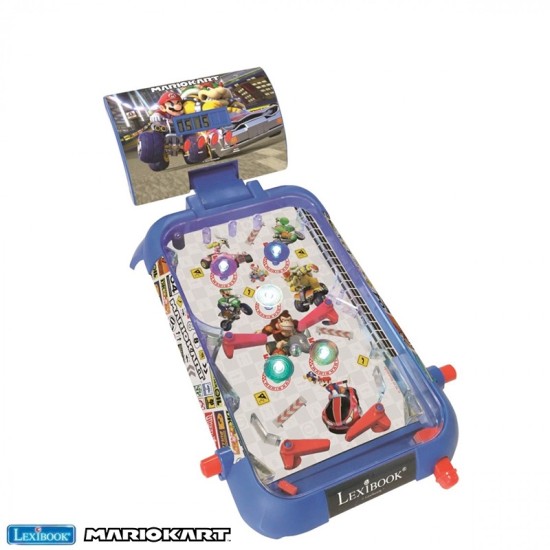 Mario Kart table electronic pinball, action and reflex game for children and familiy