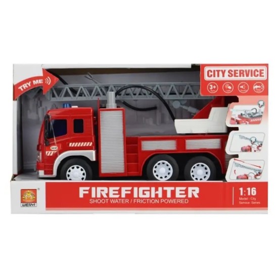 Wenyi 1:16 Friction Fire Truck