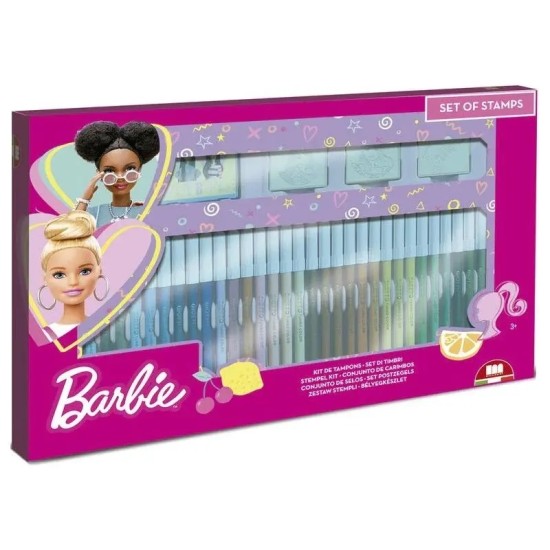 Multiprint Barbie 36 Felt-Tip Pens Coloring Set