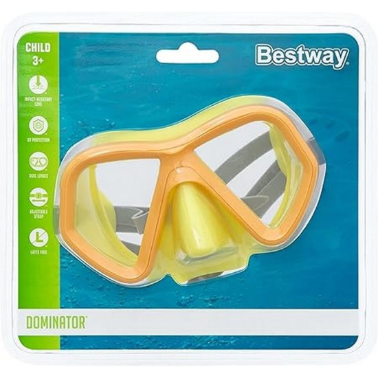 BESTWAY DOMINATOR MASK (one Mask, 3 assorted colors) 